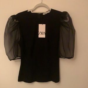 Zara Puff sleeve top